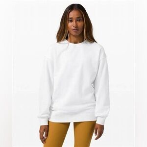 Lululemon oversized crew in white size 10